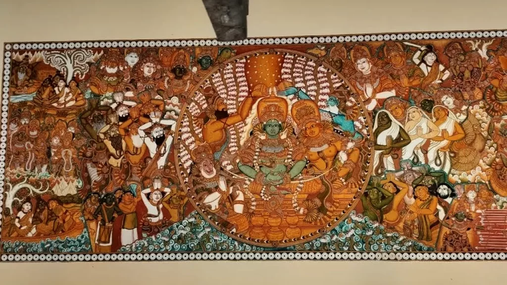 Painting available at Moozhikkulam Lakshmana Temple