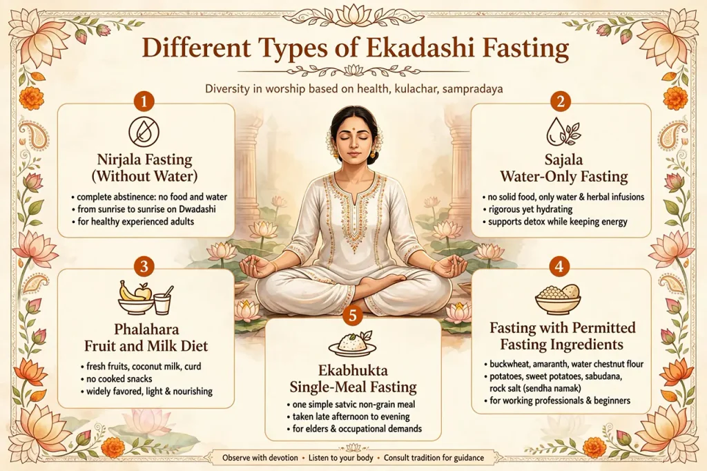 Different Types of Ekadashi Fasting