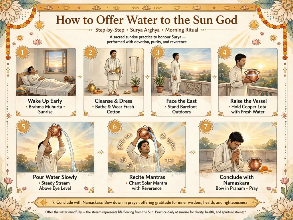 How to Offer Water to the Sun God (Step-by-Step)
