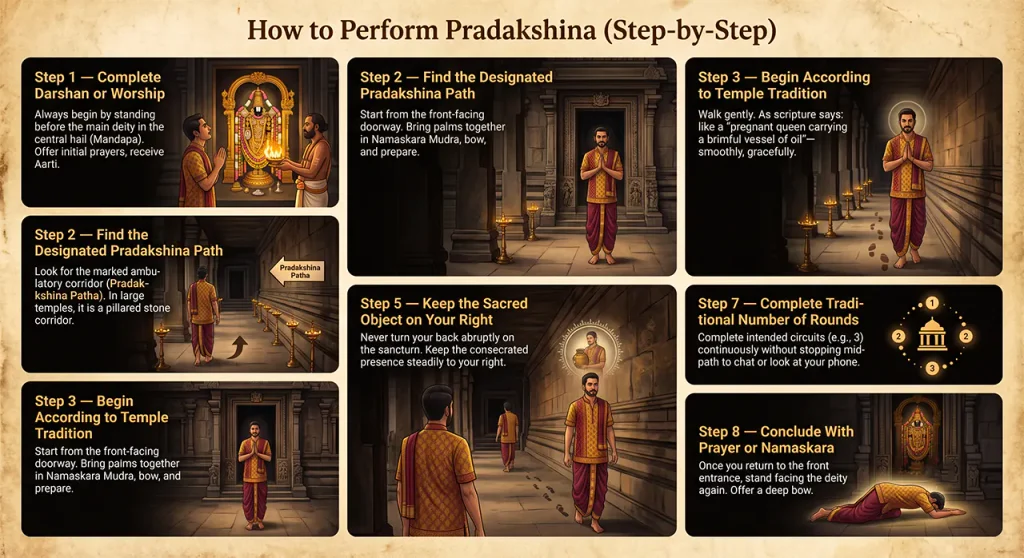 How to Perform Pradakshina (Step-by-Step)