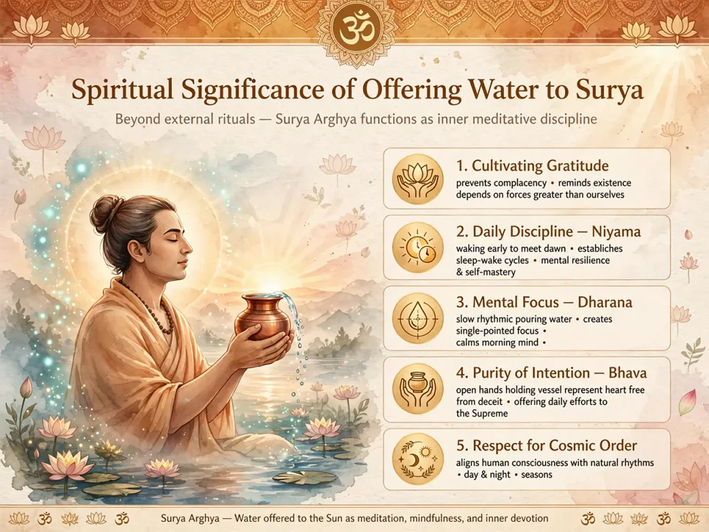 Spiritual Significance of Offering Water to Surya