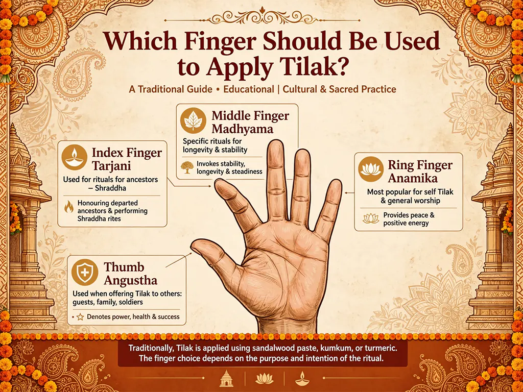 Which Finger Should Be Used to Apply Tilak?