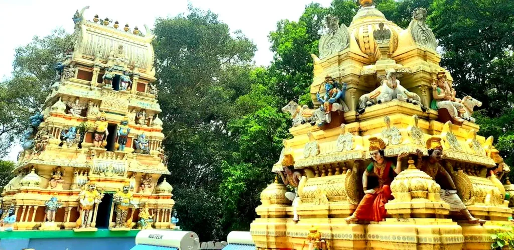 Dodda Ganapati and Big Bull Temple twin gopurams Bangalore