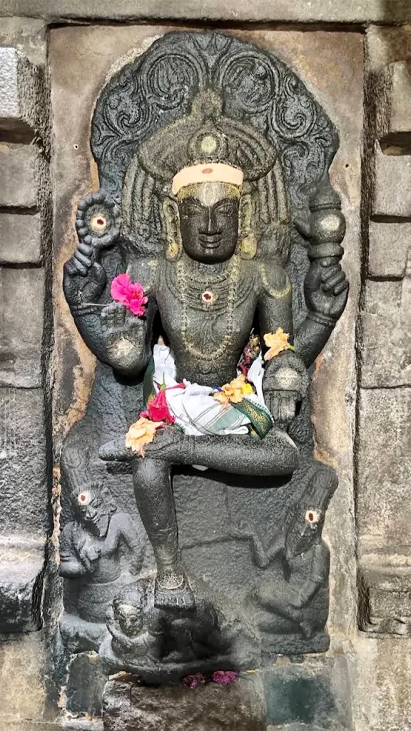 Sri Medha Dakshana Murthy Swamy idol at Gudimallam temple